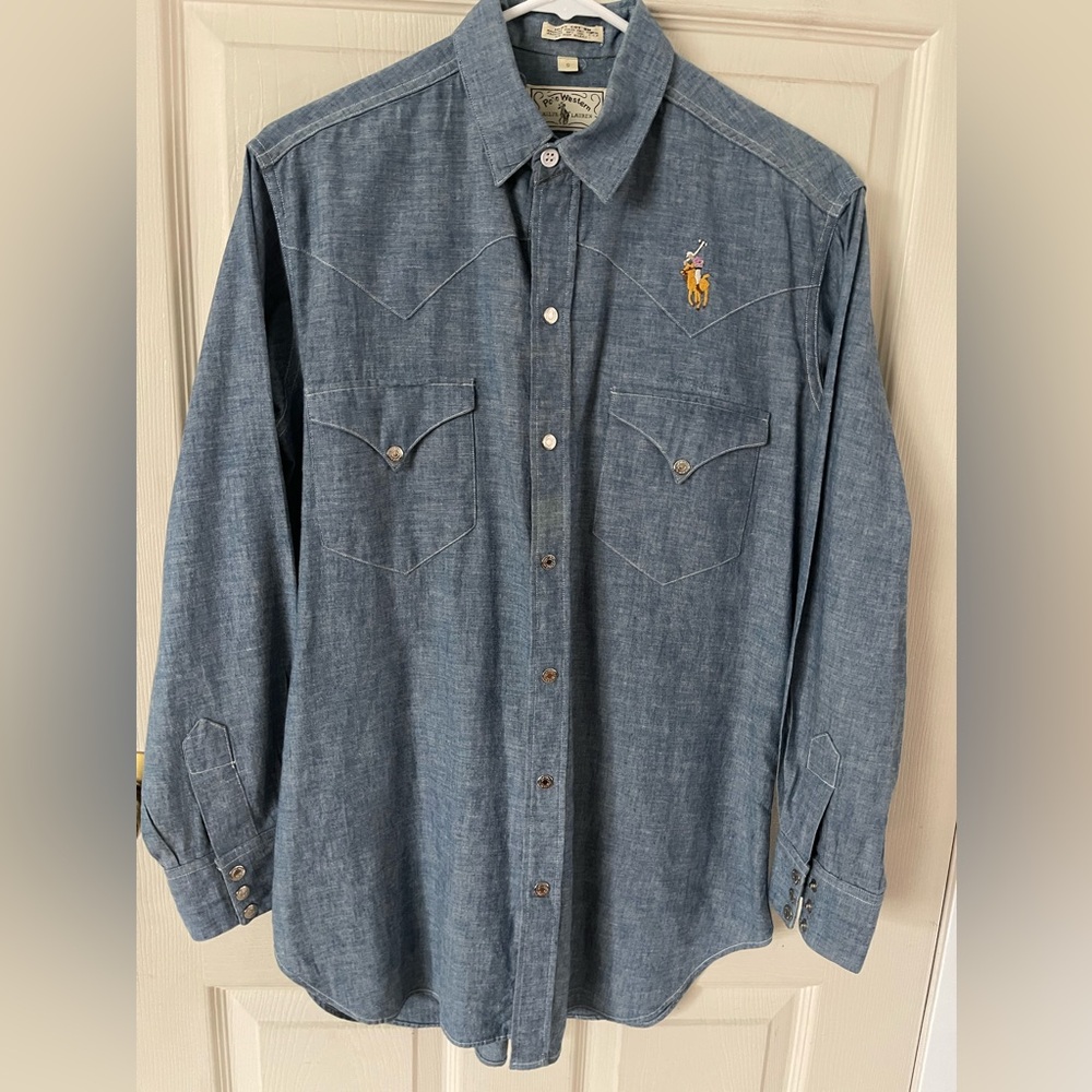 Polo Ralph Lauren Embroidered Western Shirt Men’s S